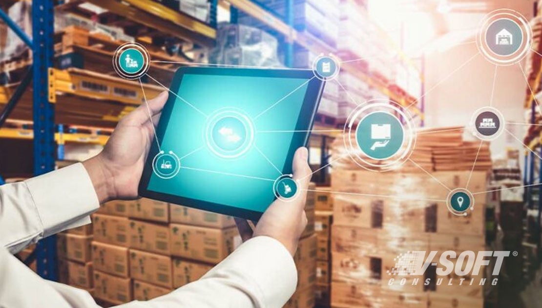 Smart warehouse enabled by IIoT devices